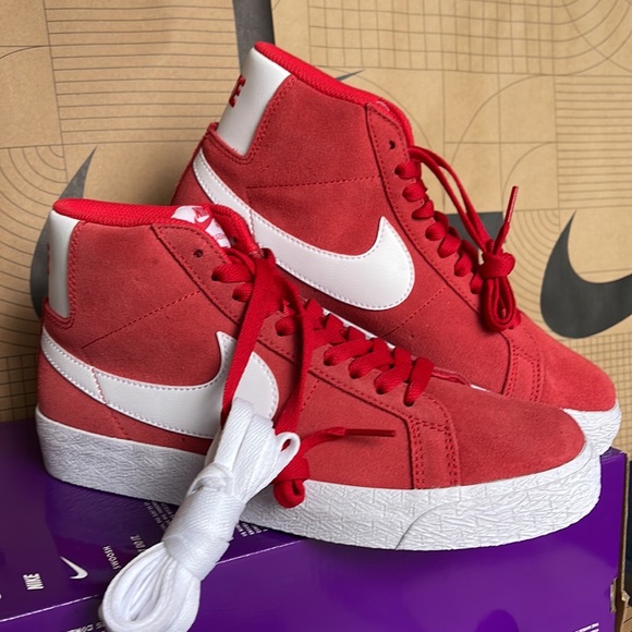 Nike SB Zoom Blazer Mid university Red/white Men’s sneakers - Picture 11 of 16